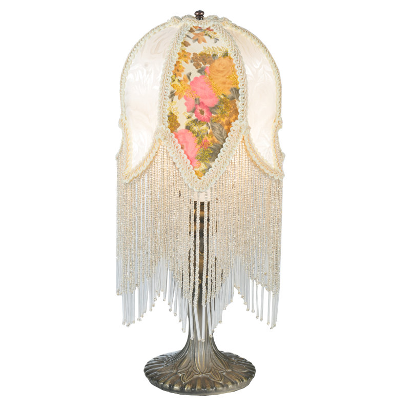 Meyda Tiffany Fringe Victorian Tulip 15" Table Lamp Wayfair